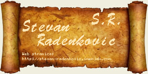 Stevan Radenković vizit kartica